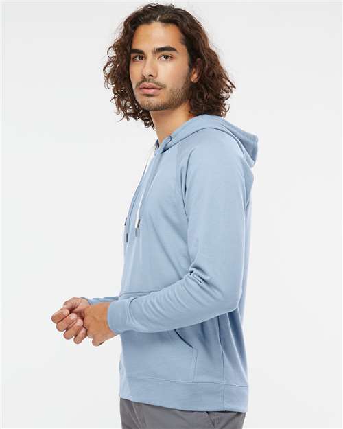 Misty Blue Icon Lightweight Loopback Terry Hooded Sweatshirt - SS1000
