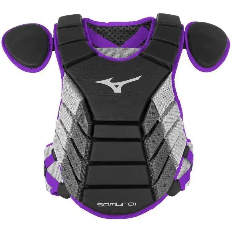Mizuno 2019 Samurai 15’’ Chest Protector Adult - Black Purple