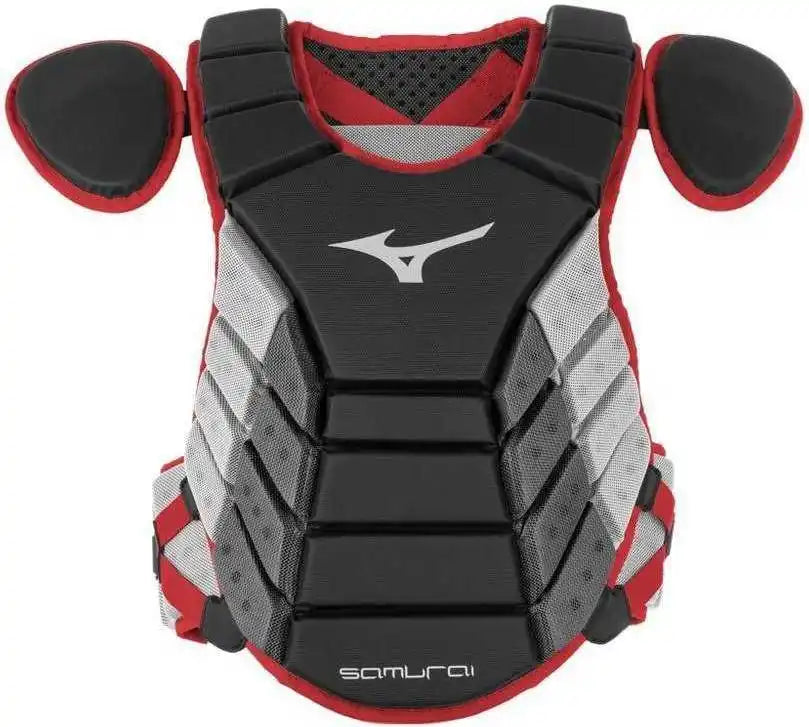 Mizuno 2019 Samurai 16’’ Chest Protector Adult - Black Cardinal