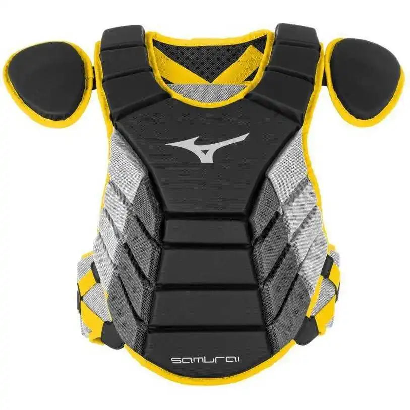 Mizuno 2019 Samurai 16’’ Chest Protector Adult - Black Yellow