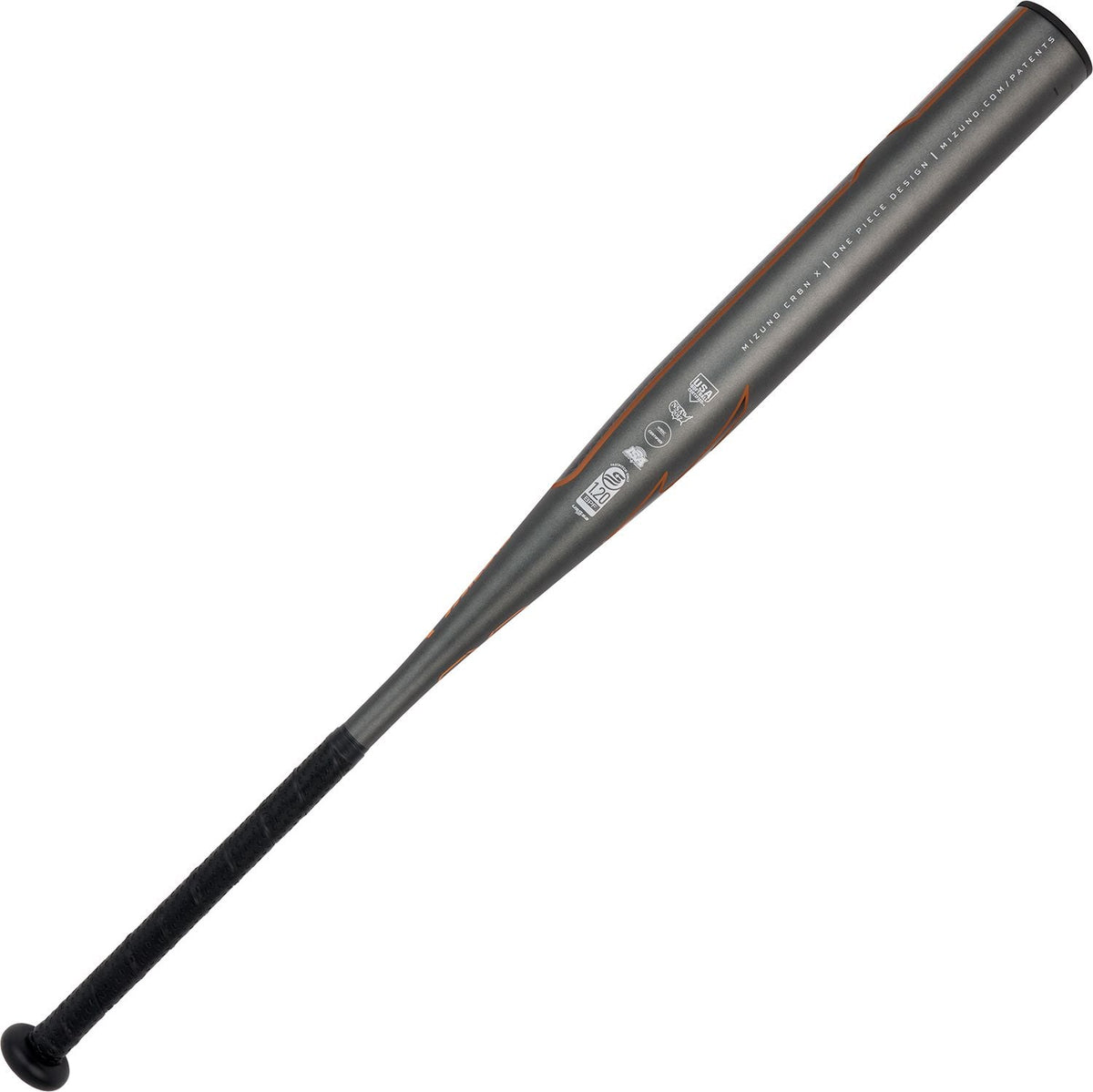 Mizuno 2026 340690 Crbn x (-10) Fastpitch Softball Bat - Black Blazing Orange