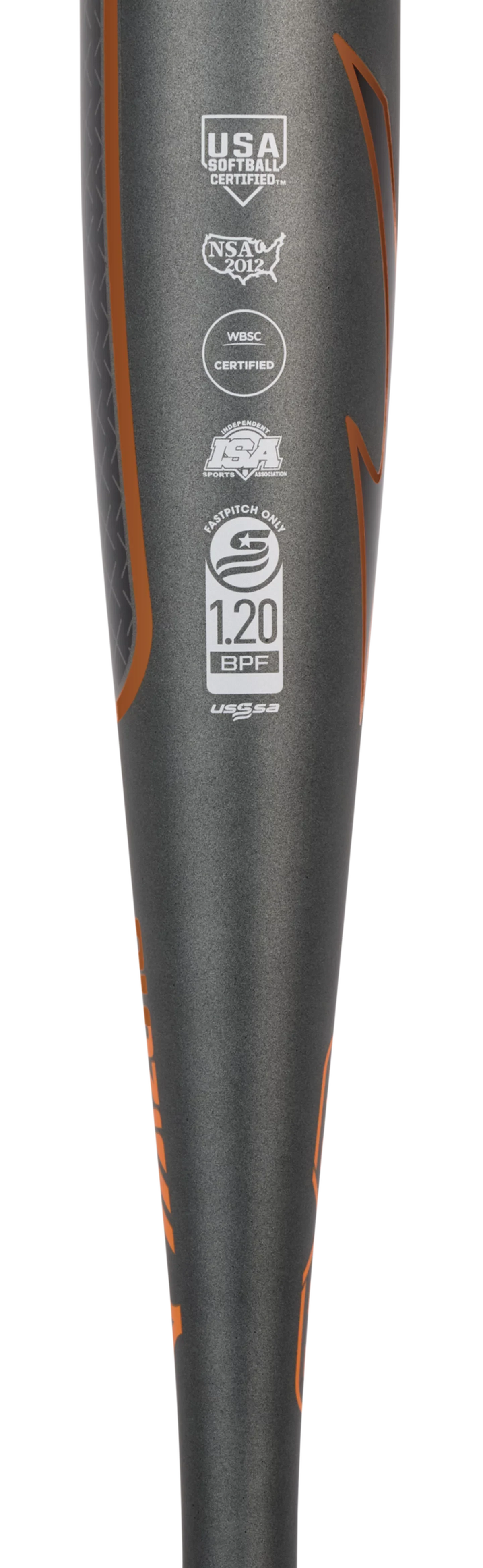 Mizuno 2026 340692 Crbn x (-8) Fastpitch Softball Bat - Black Blazing Orange