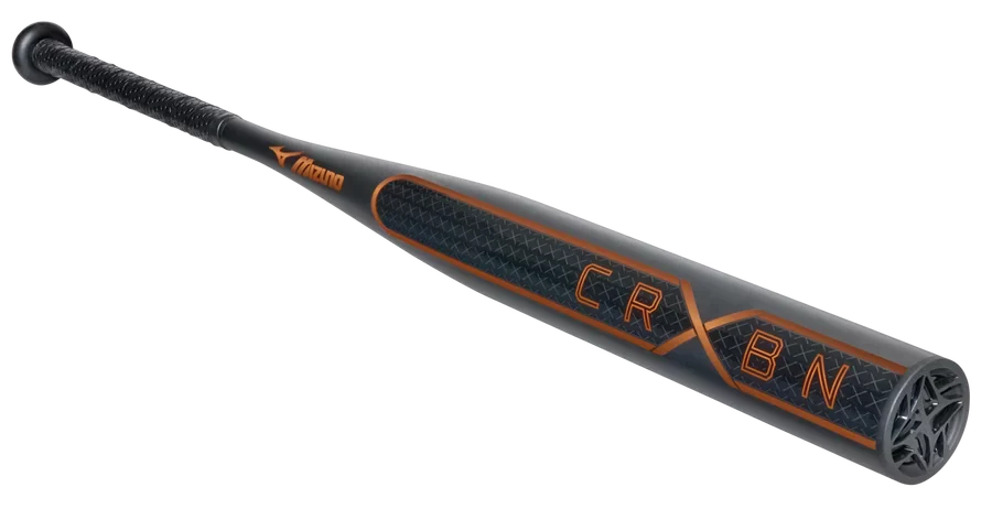 Mizuno 2026 340692 Crbn x (-8) Fastpitch Softball Bat - Black Blazing Orange