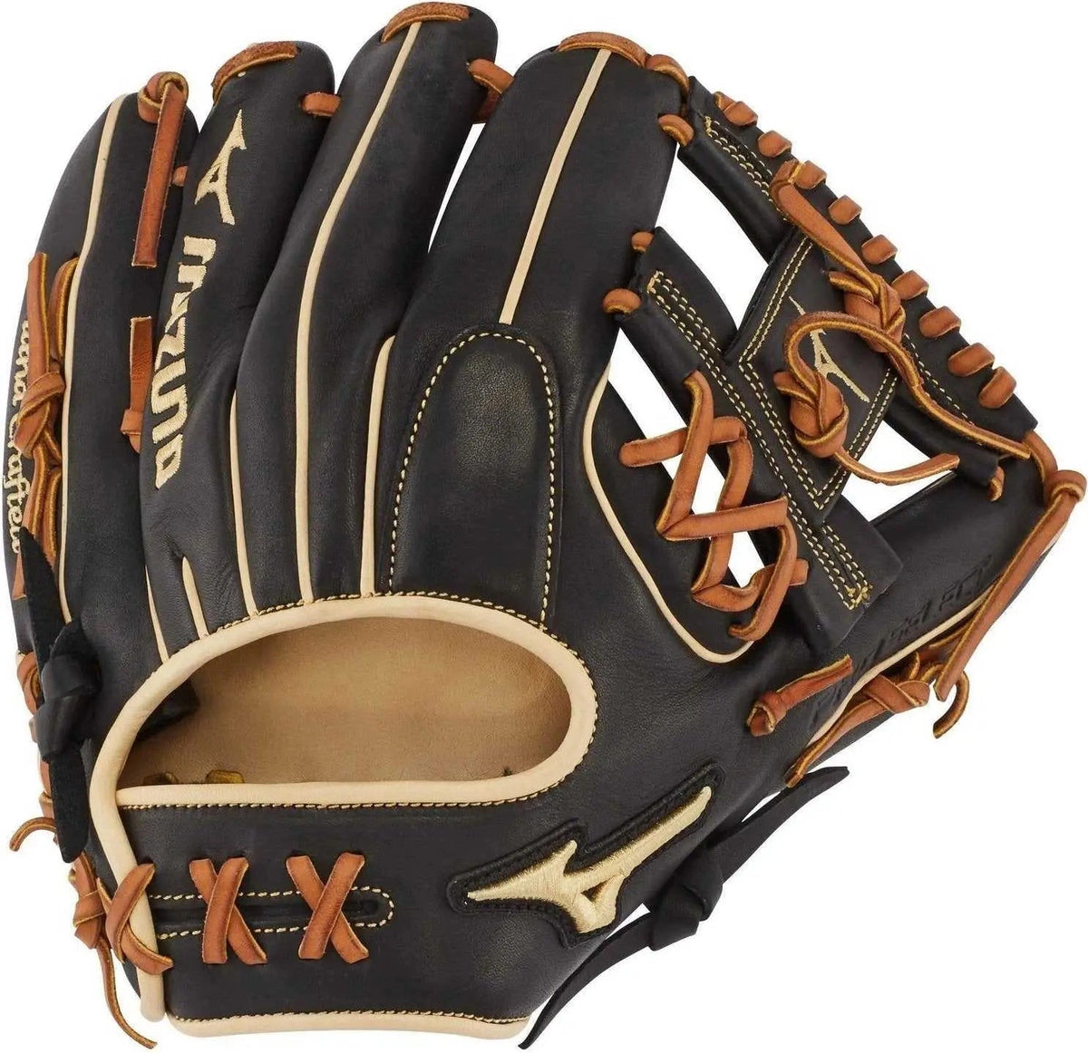 Mizuno 312673 Pro Select 11.50’’ Infield Glove Gps1bk-400s Shallow Pocket - Black - Right
