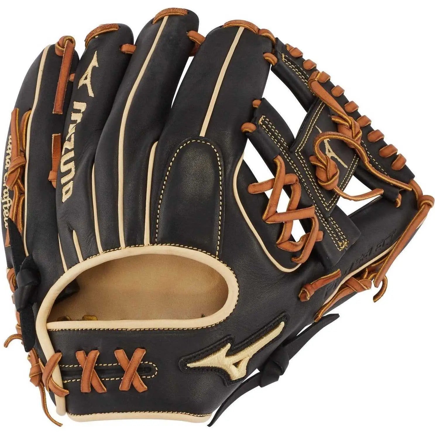 Mizuno 312673 Pro Select 11.50’’ Infield Glove Gps1bk-400s Shallow Pocket - Black - Right