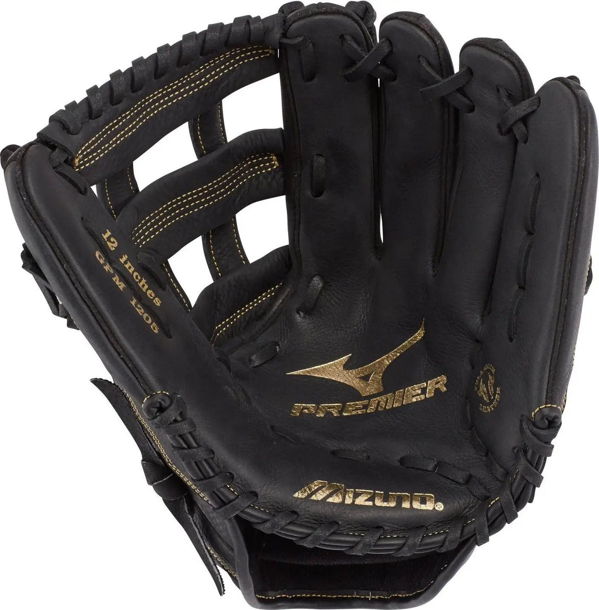 Mizuno 312791 Premier Series Slowpitch Infield Glove 12.00’’ - Black-gold