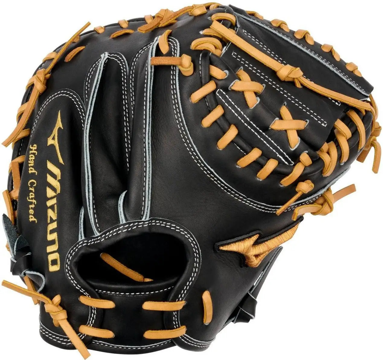 Mizuno 313196 Gmp-2000 Pro Premium Catchers Mitt Baseball Glove 33.5’’ - Black - Right Throw
