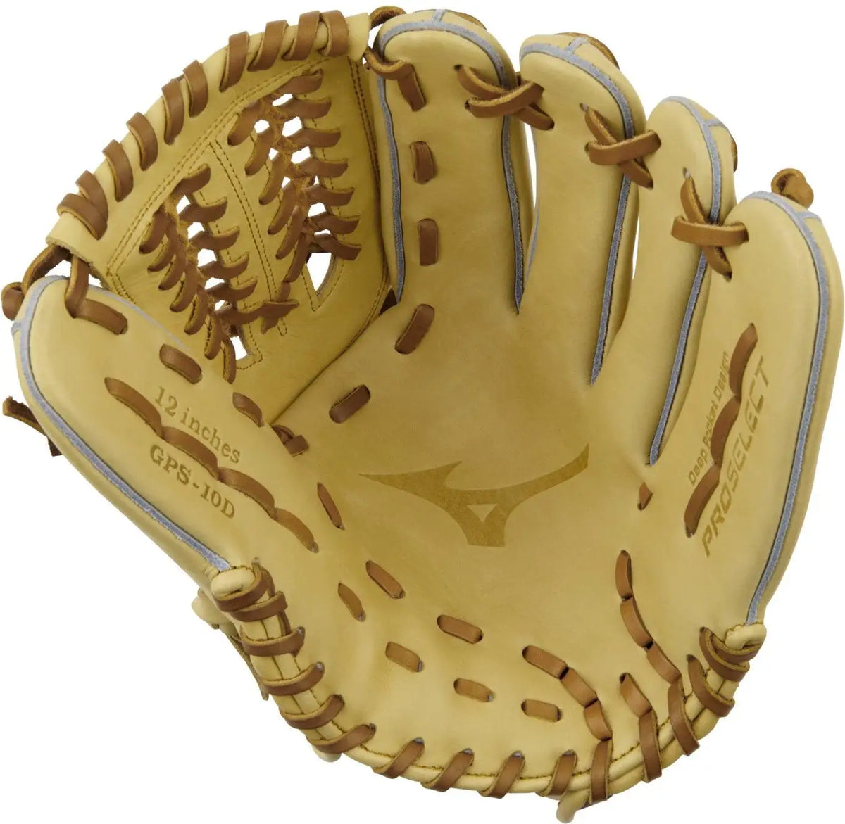 Mizuno 313204 Gps-10d Pro Select Premium Pitcher Baseball Glove 12.00’’ - Camel