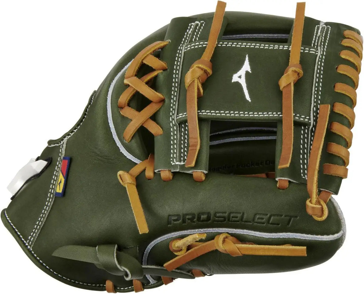 Mizuno 313210 Gps-41r Pro Select Premium Infielder Baseball Glove 11.50’’ - Green - Right Throw