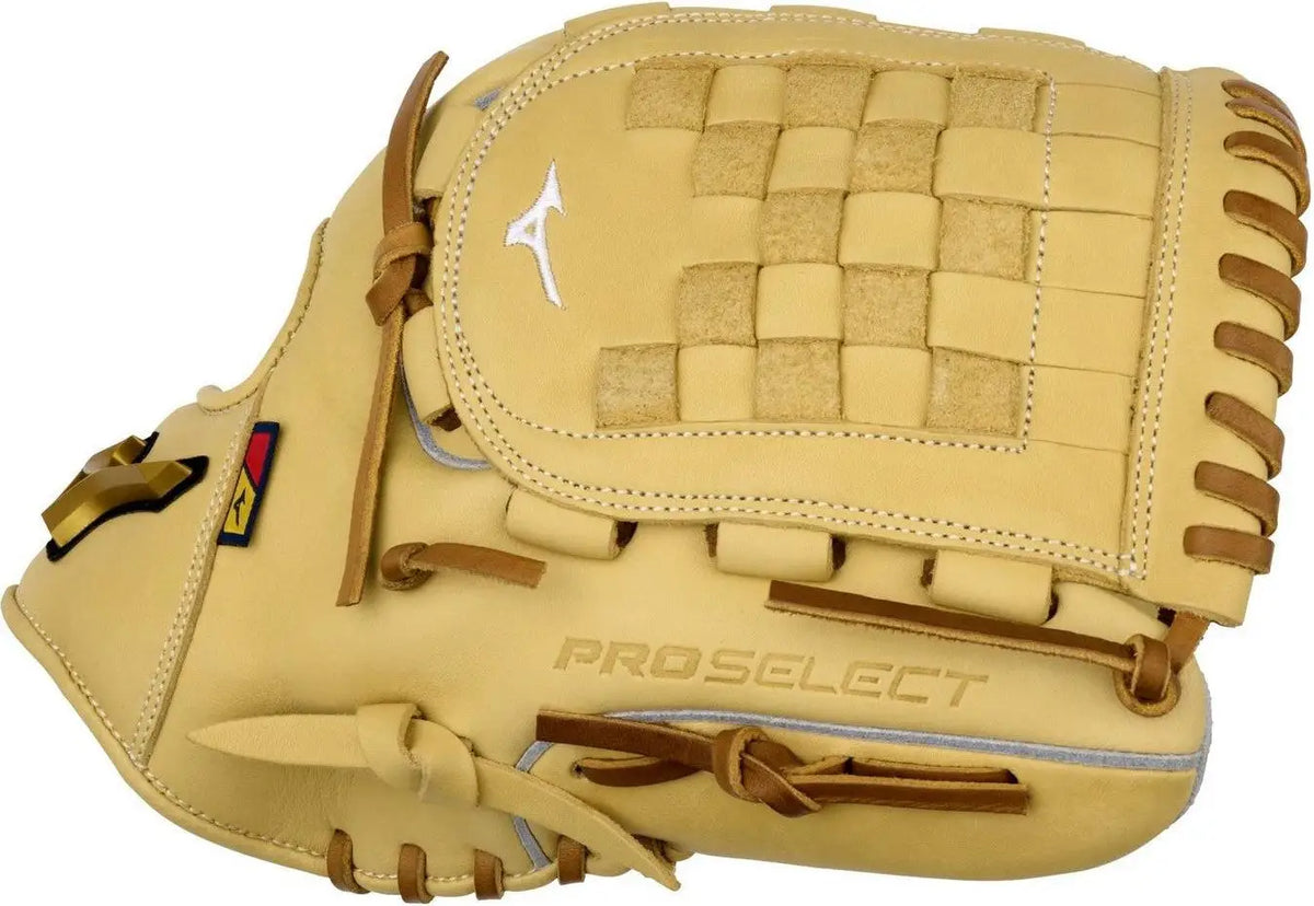Mizuno 313216 Gpsf-10d Pro Select Fastpitch Premium Pitcher Glove 12.00’’ - Camel