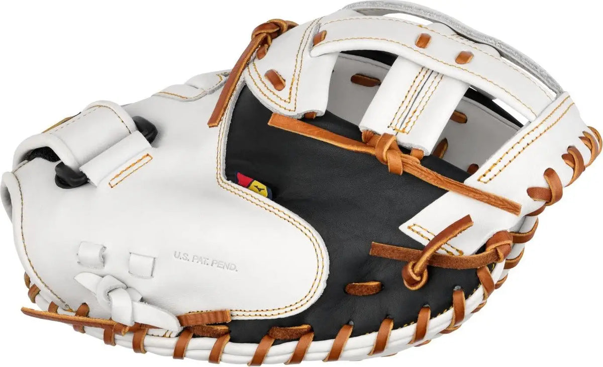 Mizuno 313219 Gpsf-20 Pro Select Fastpitch Premium Catchers Mitt Glove 34.50’’ - White - Right Throw