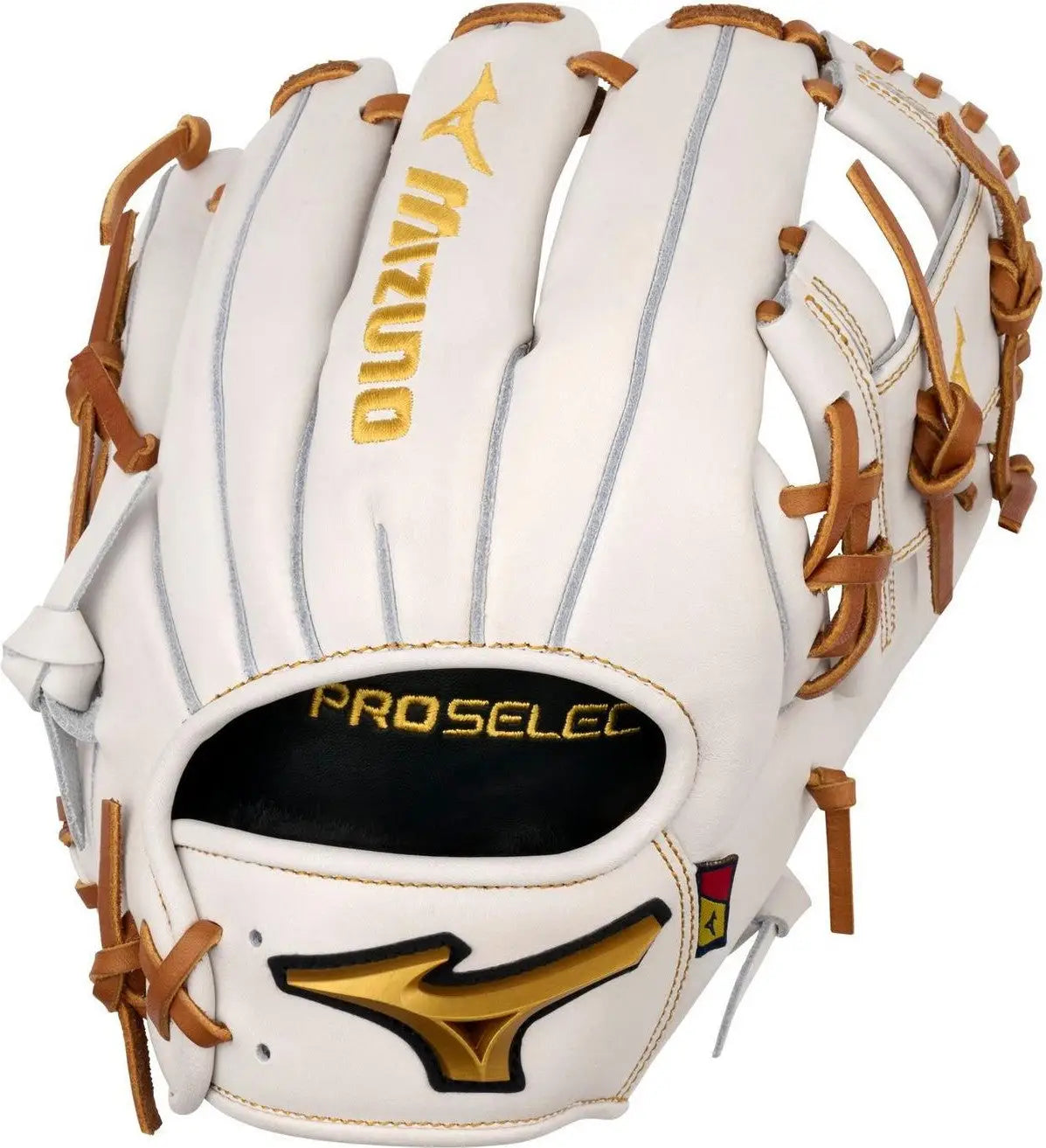 Mizuno 313222 Gpsf-40r Pro Select Fastpitch Premium Infielder Glove 11.50’’ - White - Right Throw