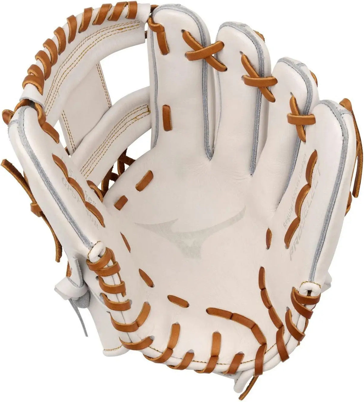 Mizuno 313222 Gpsf-40r Pro Select Fastpitch Premium Infielder Glove 11.50’’ - White - Right Throw