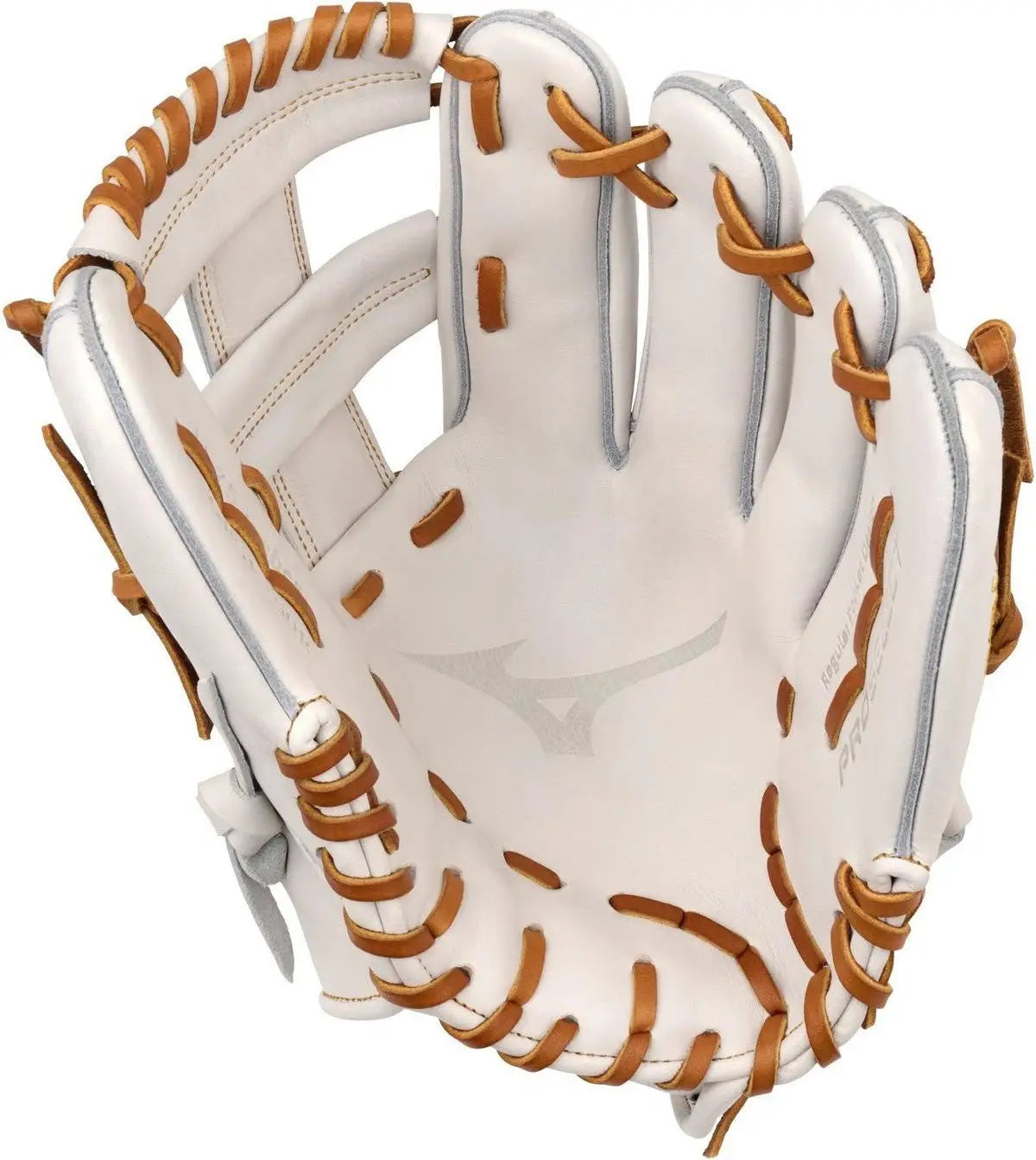 Mizuno 313224 Gpsf-50r Pro Select Fastpitch Premium Infielder Glove 11.75’’ - White - Right Throw