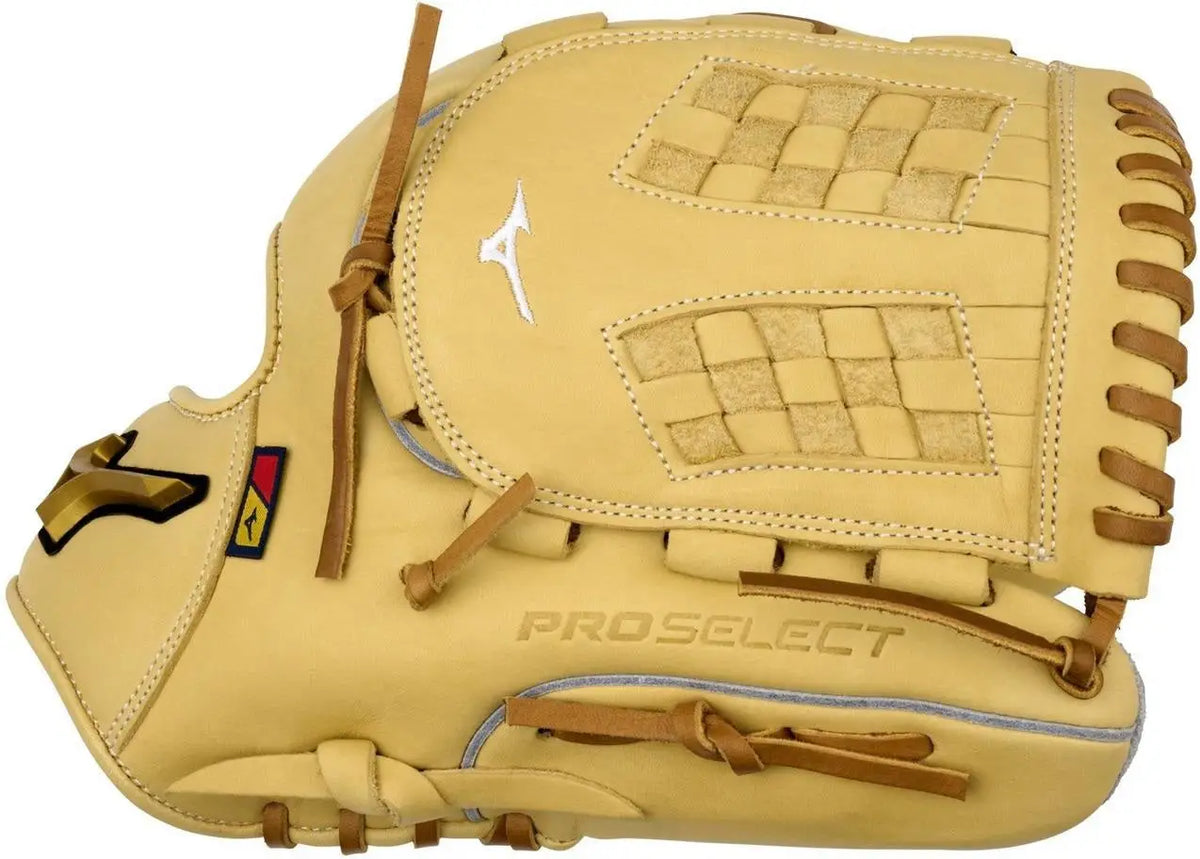 Mizuno 313225 Gpsf-70d Pro Select Fastpitch Premium Outfielder Glove 12.50’’ - Camel