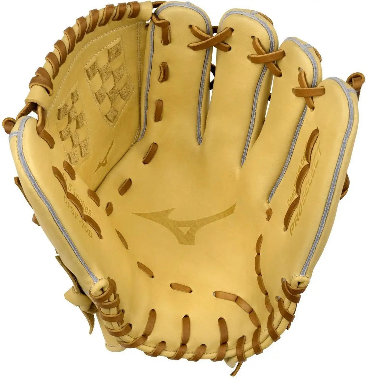 Mizuno 313225 Gpsf-70d Pro Select Fastpitch Premium Outfielder Glove 12.50’’ - Camel