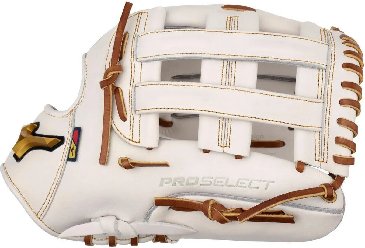 Mizuno 313226 Gpsf-71d Pro Select Fastpitch Premium Outfielder Glove 12.50’’ - White