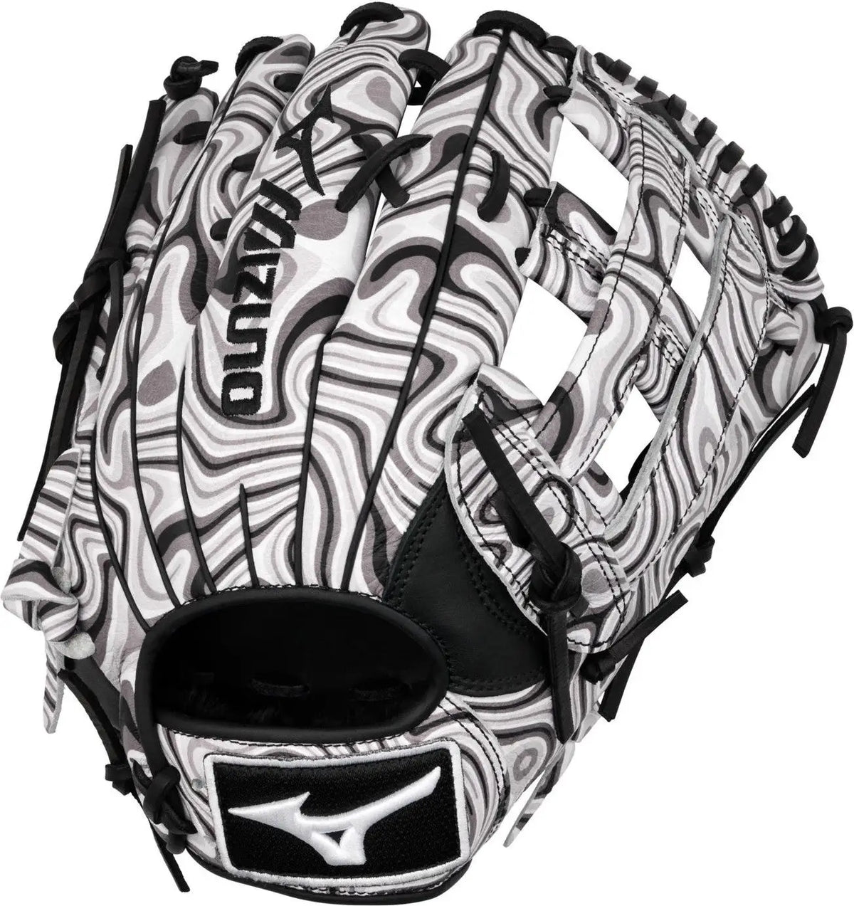 Mizuno 313339 Gmvp-70mp Mvp Prime M-print Outfield Baseball Glove 12.75’’ - Oil Slick