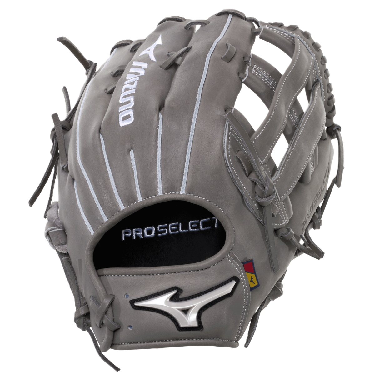 Mizuno 313459 Gps-74d Pro Select 12.75’’ Outfield Glove - Gray White - Right Throw