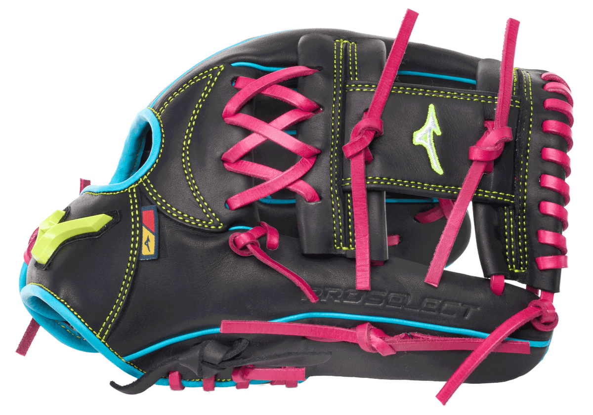 Mizuno 313464 Pro Select Neo Baseball Infield Glove 11.50’’ Gpsn-40 - Black Pink - Right Throw