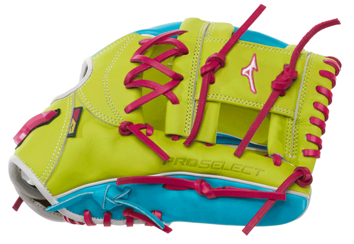 Mizuno 313465 Pro Select Neo Baseball Infield Glove 11.50’’ Gpsn-41 - Blue Lime - Right Throw