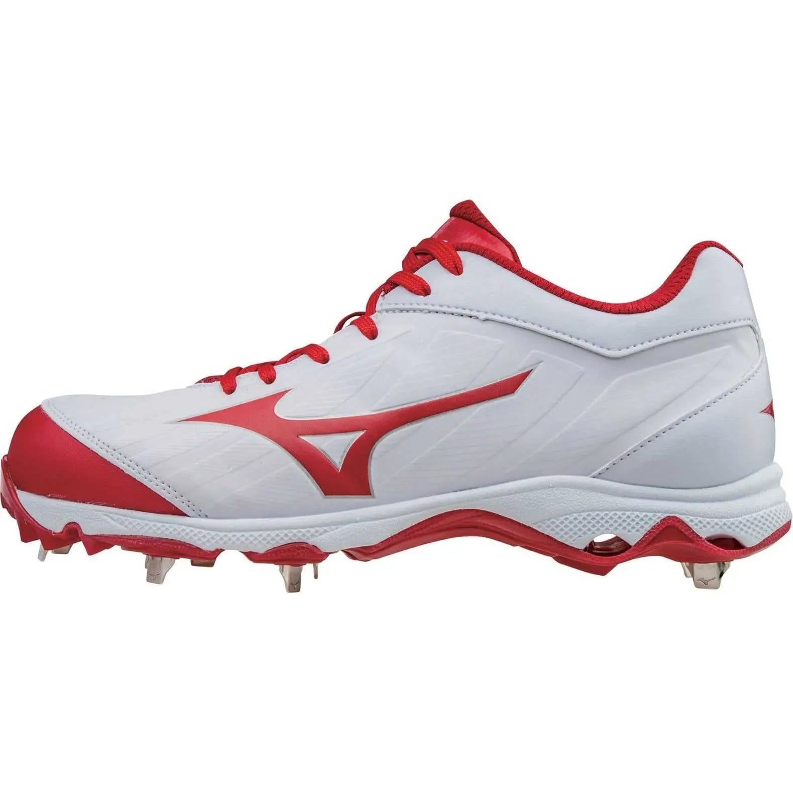 Mizuno 320546 9-spike Advanced Sweep 3 Cleats - White Red