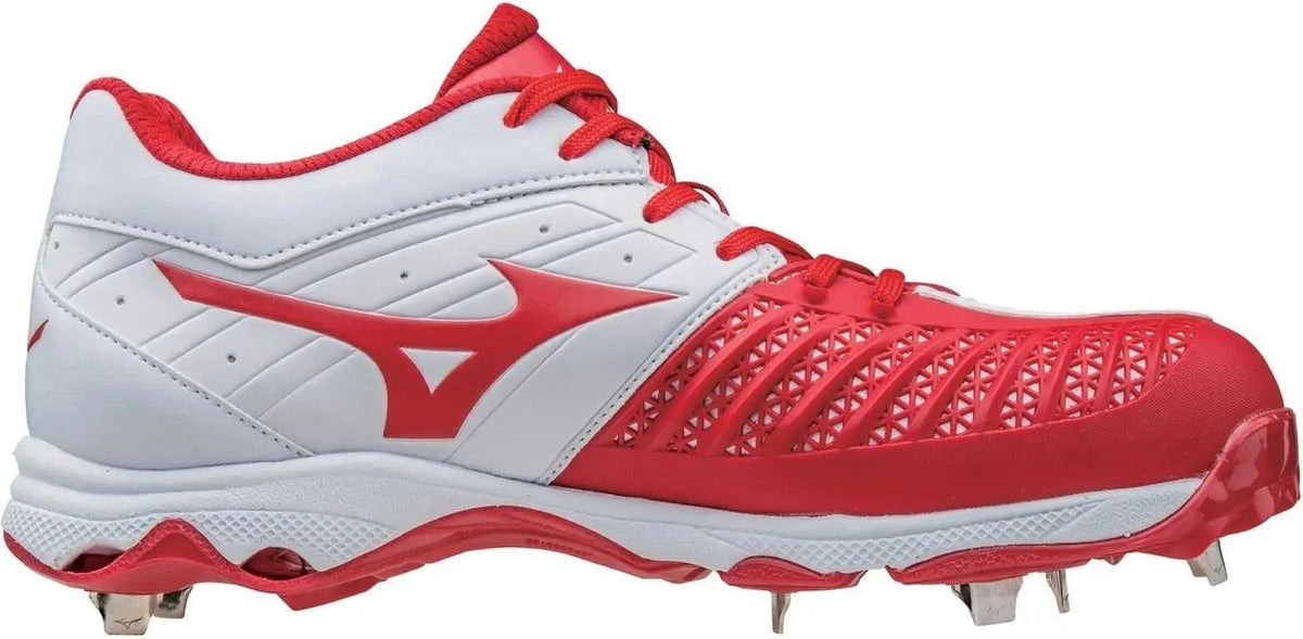 Mizuno 320546 9-spike Advanced Sweep 3 Cleats - White Red