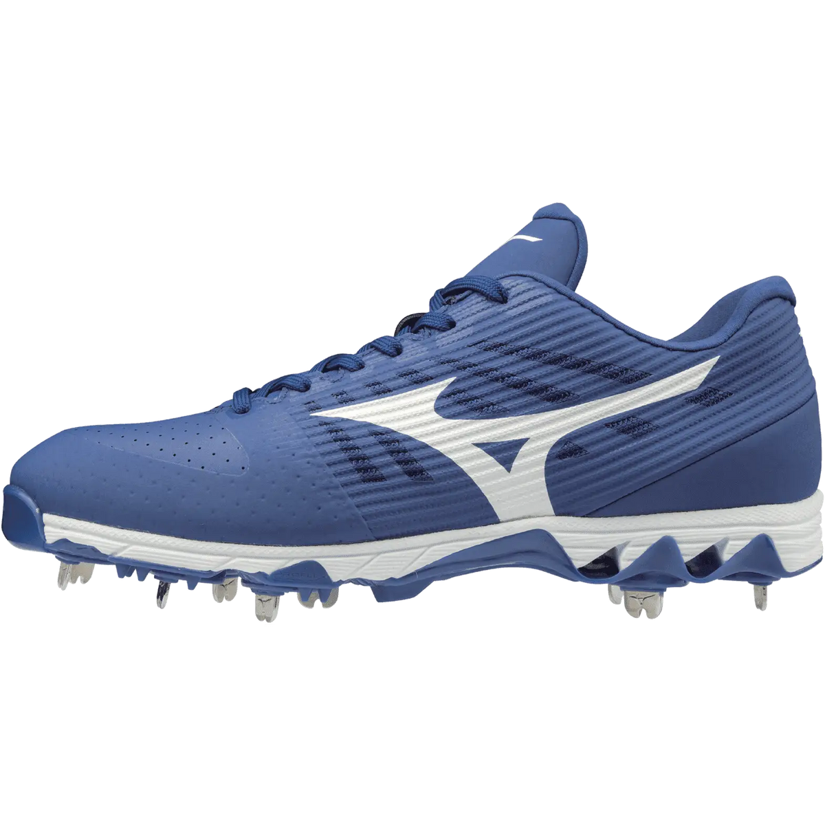 Mizuno 320583 9-spike Ambition Low Metal Cleats - Royal White