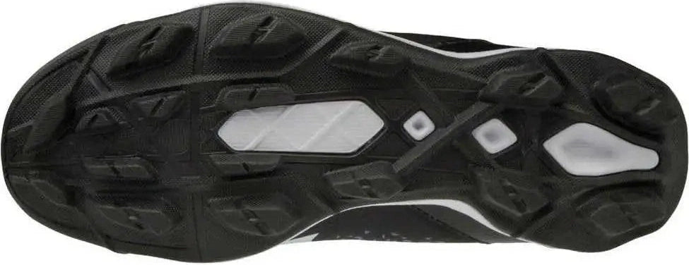 Mizuno 320584 Select Nine Low Molded Cleats - Black White