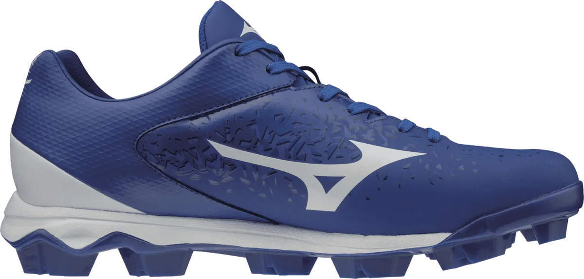 Mizuno 320584 Select Nine Low Molded Cleats - Royal White