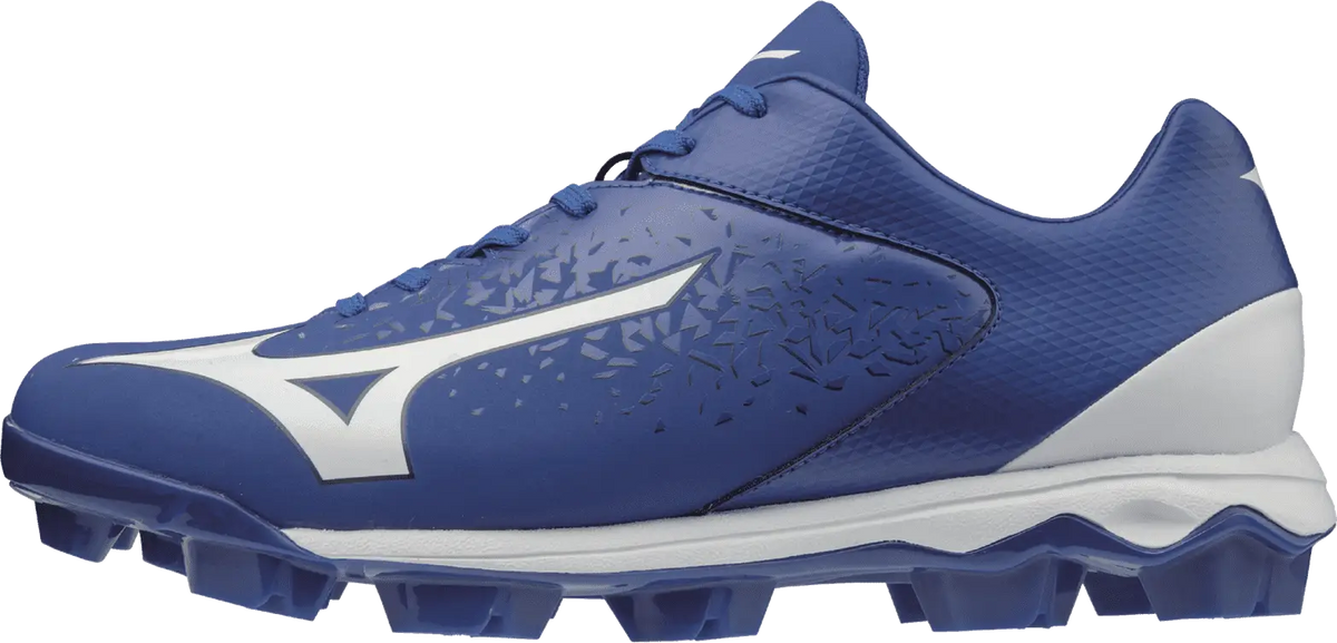 Mizuno 320584 Select Nine Low Molded Cleats - Royal White