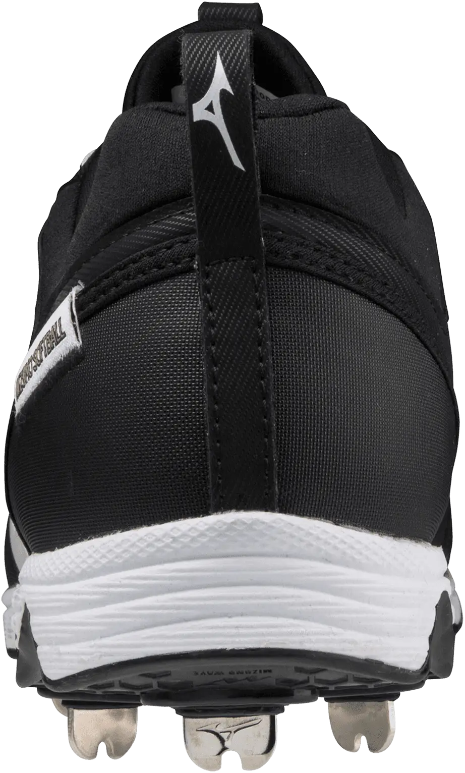 Mizuno 320638 9-spike Swift 7 Low Women’s Metal Softball Cleat - Black White