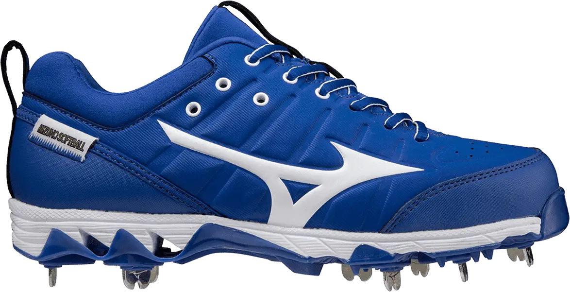 Mizuno 320638 9-spike Swift 7 Low Women’s Metal Softball Cleat - Royal White