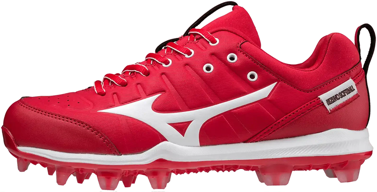 Mizuno 320639 Women’s 9-spike Advanced Finch Elite 5 Fp Cleats - Red White