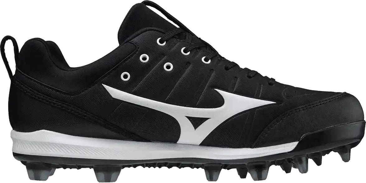 Mizuno 320653 Ambition 2 Tpu Low Men’s Molded Baseball Cleat - Black White