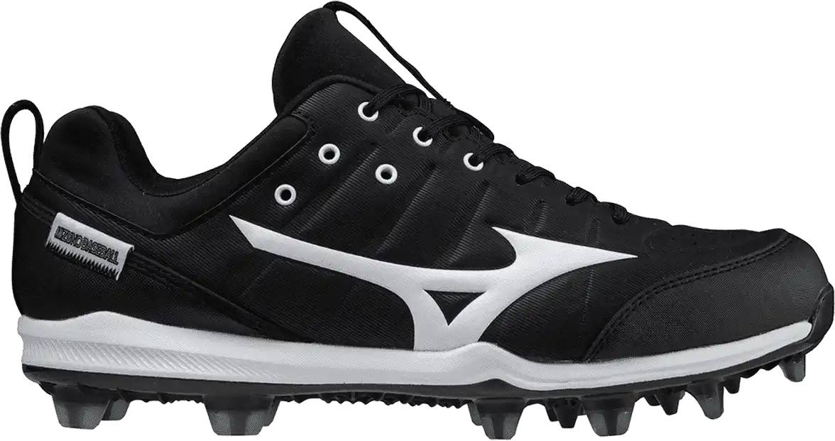 Mizuno 320653 Ambition 2 Tpu Low Men’s Molded Baseball Cleat - Black White