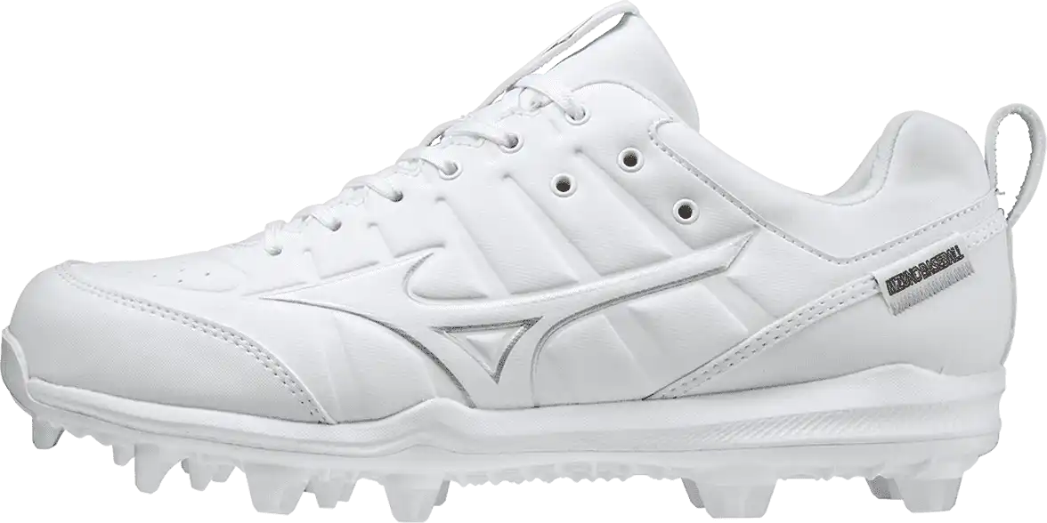 Mizuno 320653 Ambition 2 Tpu Low Men’s Molded Baseball Cleat - White