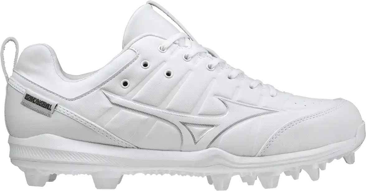 Mizuno 320653 Ambition 2 Tpu Low Men’s Molded Baseball Cleat - White