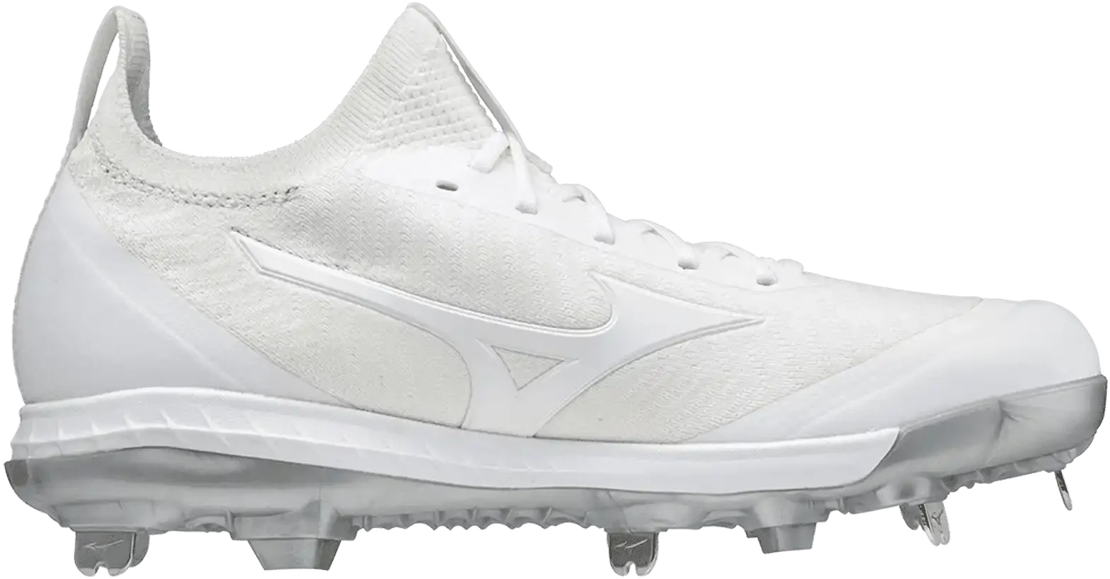 Mizuno 320655 Dominant Knit Women’s Metal Softball Cleat - White