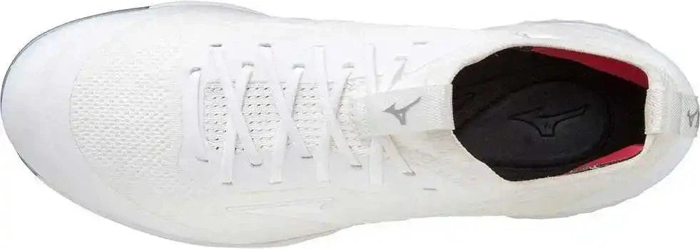 Mizuno 320655 Dominant Knit Women’s Metal Softball Cleat - White