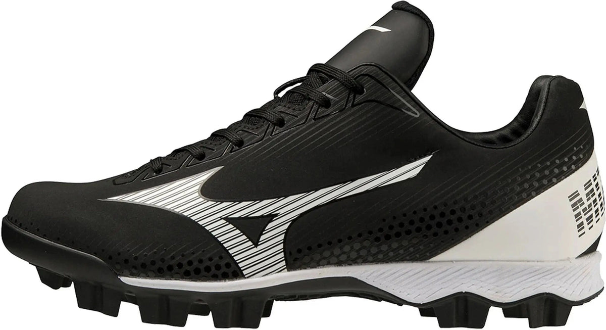 Mizuno 320666 Wave Finch Lightrevo Women’s Molded Fastpitch Softball Cleats - Black White
