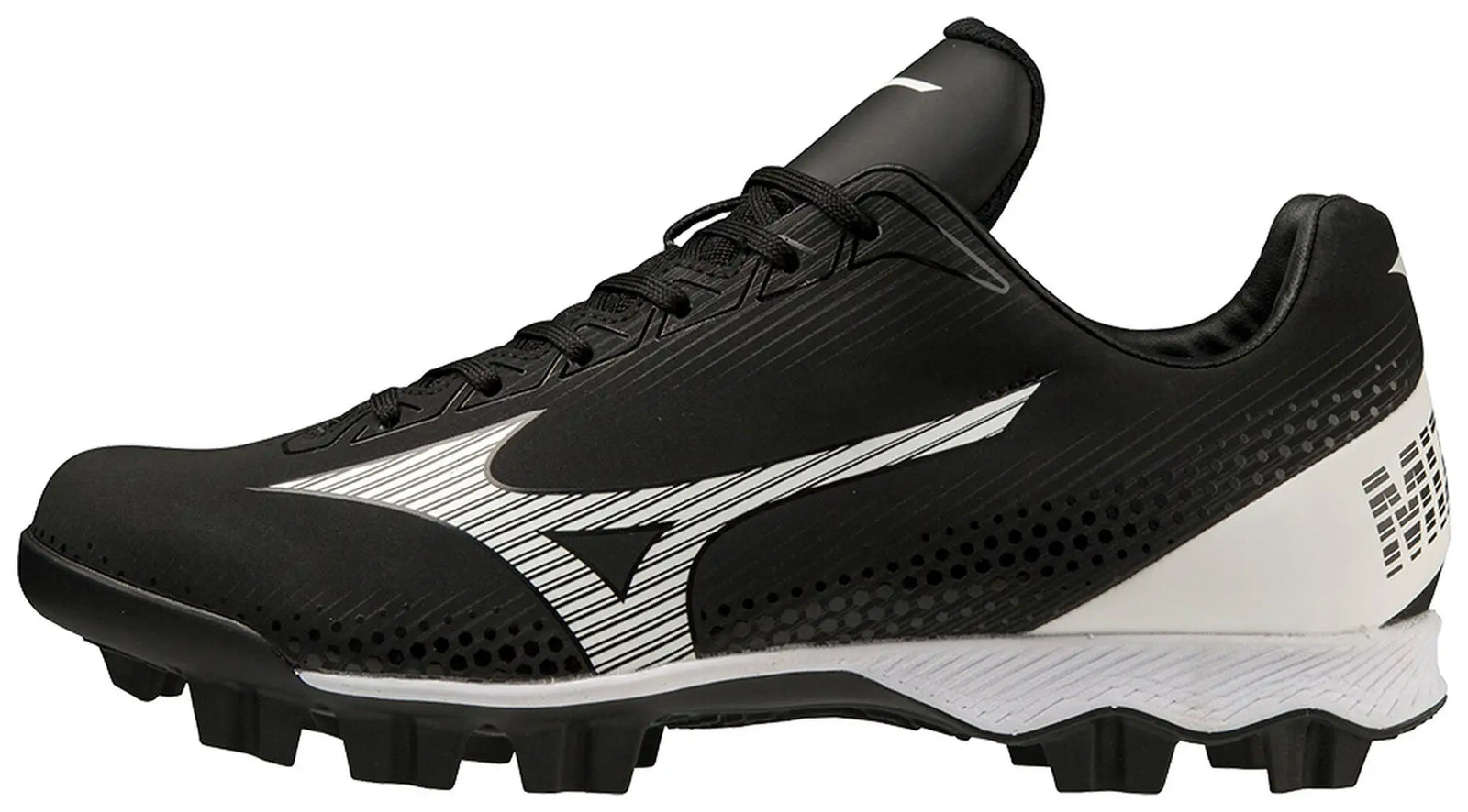 Mizuno 320666 Wave Finch Lightrevo Women’s Molded Fastpitch Softball Cleats - Black White