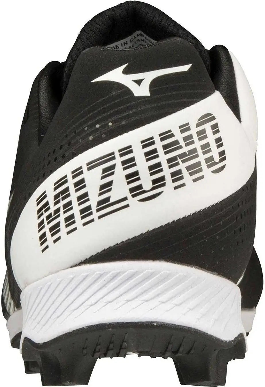 Mizuno 320666 Youth Wave Finch Lightrevo Jr Low Molded Cleats - Black White