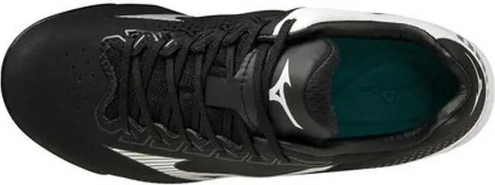 Mizuno 320666 Youth Wave Finch Lightrevo Jr Low Molded Cleats - Black White