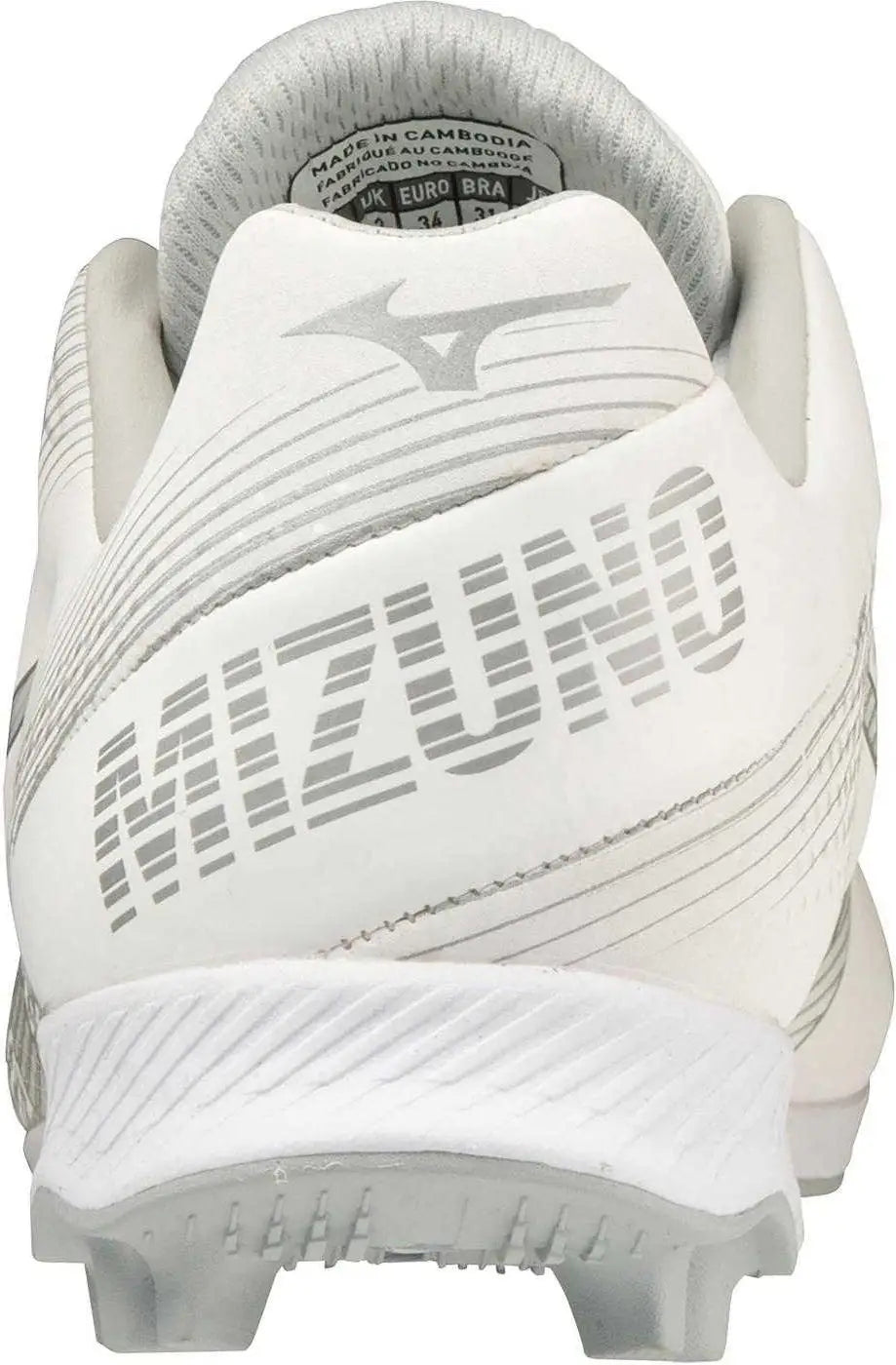 Mizuno 320666 Youth Wave Finch Lightrevo Jr Low Molded Cleats - White