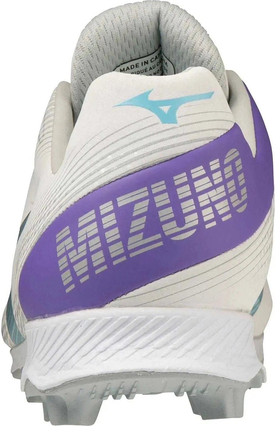 Mizuno 320666 Youth Wave Finch Lightrevo Jr Low Molded Cleats - White Blue