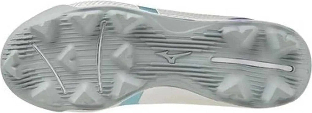 Mizuno 320666 Youth Wave Finch Lightrevo Jr Low Molded Cleats - White Blue