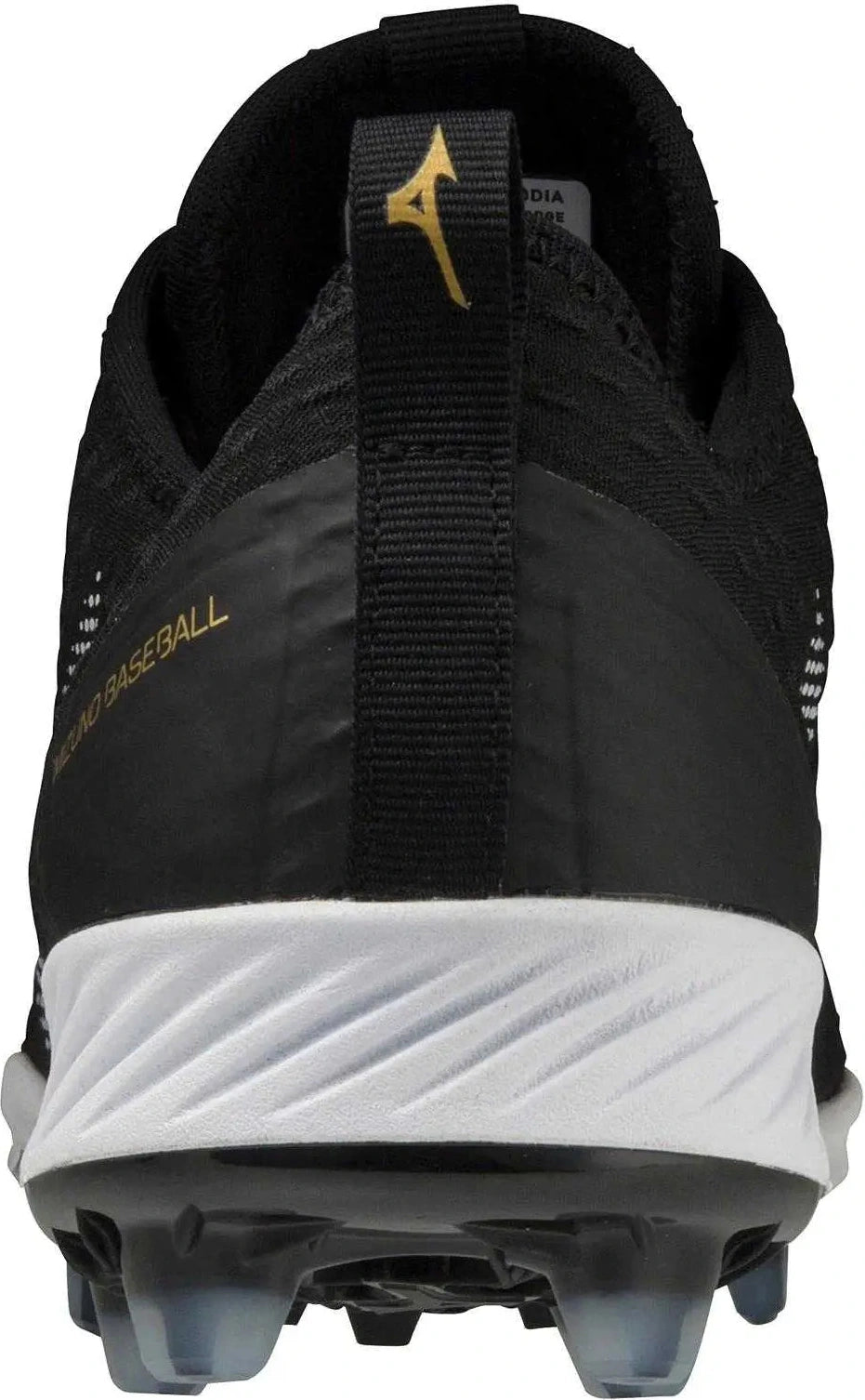 Mizuno 320670 Dominant 4 Low Molded Cleats - Black White
