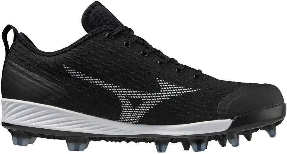 Mizuno 320670 Dominant 4 Low Molded Cleats - Black White
