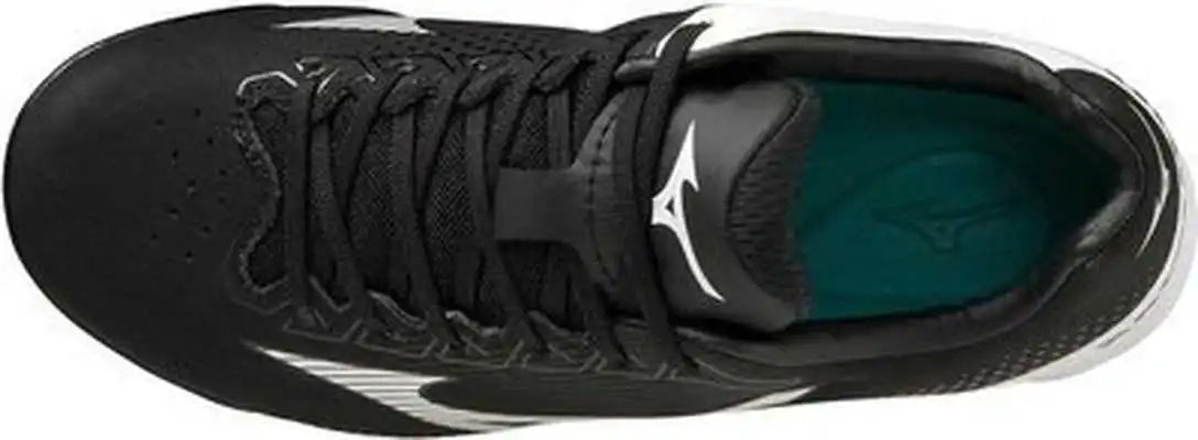 Mizuno 320673 Youth Wave Lightrevo Jr Low Molded Cleats - Black White